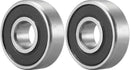 OCTOPUS - 2PCS of SR10 2RS Stainless Steel Sealed 5/8" x 1 3/8" x 11/32" inch Deep Grove Ball Bearing
