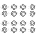 608 ZZ Ball Bearing / 16 Pcs -Metal Shields - SkateBoard - 8227mm