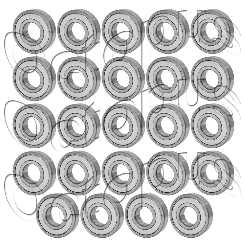 6205 ZZ Ball Bearings / 24 Pcs - Metal Shields - 25 52 15 mm