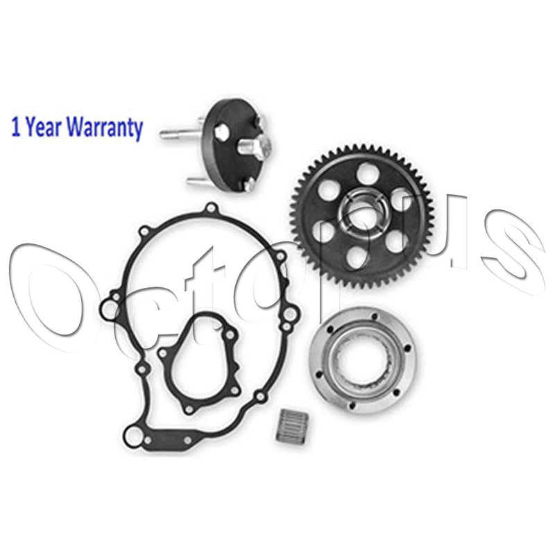 OCTOPUS - Yamaha Raptor 660 Starter Clutch Gear One Way Bearing n Gasket Kit 2001-2003