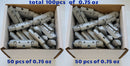 100 Pcs OCTOPUS FE Clip On Wheel Weight Balance ZINC COATED AW STYLE 0.75 oz