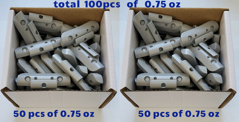 100 Pcs OCTOPUS FE Clip On Wheel Weight Balance ZINC COATED AW STYLE 0.75 oz