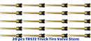 20 Kits TR572 Truck Tire Valve Stems for 22.5 24.5 Wheels Rim 0.625" .Holes L:4