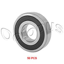 KOB 50PC Premium R8 2RS ABEC1 Rubber Sealed Deep Groove Ball Bearing 13 x 29 x 8mm