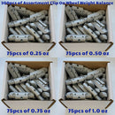 300 Pcs ASSORTMENT OCTOPUS Clip On Wheel Weight Balance AW STYLE .25 .50 .75 1oz